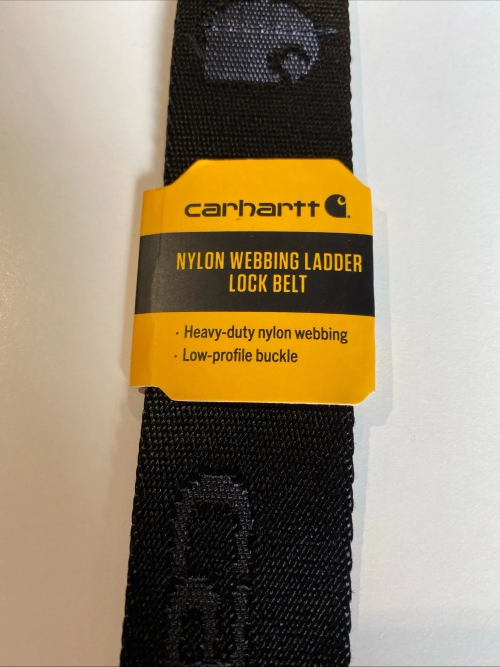 Carhartt Black Logo Webbing Belt. NWT Size XL